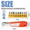 Mesee Mini Ratchet Wrench with 10 Types Screwdriver Bits Set,