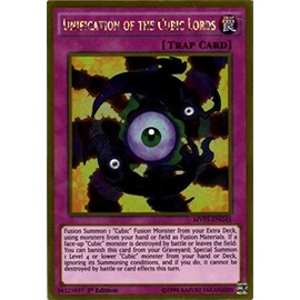Yu-Gi-Oh! - Unification of the Cubic Lords (MVP1-ENG45) - The Dark Side of Dimensions Movie Pack Gold Edition - 1st Edition - Gold Rare