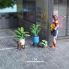 4pc Potted Plants & People 1:64 DIY Landscape Sets