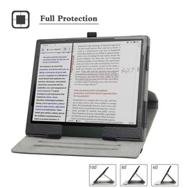 MAMA MOUTH for Boox Note Air4 C Case,360 Degree Rotary Stand with Cute Pattern Cover for Boox Note Air4 C (2024)/Boox Note Air3 C/Boox Note Air3 B/W (2023) 10.3" Tablets,Black