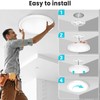 libtit 12 inch Flush Mount LED Ceiling Light Fixture, 3000K