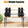 Hocamel Adjustable Table Legs 18-30 inch (45-75cm), Metal Desk Legs