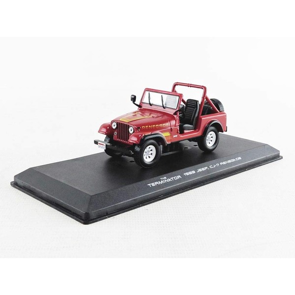 Sarah Connor's 1983 Jeep CJ-7 Renegade - The Terminator (1984), Authentic Movie Decoration, Chrome Accents, Real Rubber Tires, True-to-Scale Detail, Limited Edition