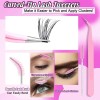 DIY Eyelash Extension Kit 320Pcs Lash Cluster D Curly 9-16Mm