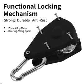 Creechwa Guy ropes with rope tensioner, 4 pieces, 13 ft 4 m, guy rope 4 mm, reflective guy ropes rope, easy to use and durable, adjustable tension ropes for awning with hooks