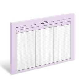 MUNID Subject 3-Split Line Horizontal NotePads, 50 sheets, 10.1 inches x 7.5 inches, 5 options, non-stickable NotePads