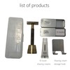 All-Metal Safety Razor with 10 Dual-Edge Blades, Travel Shaving Creams,