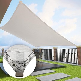 MPQ Mallas Sombra Toldo Raschel 90% - 2x2m Blanco - Tipo Isla - Protección UV, Polietileno HDPE Alta Densidad, Perfecto para Jardín, Exteriores, Vela-Resistente al Sol y al Desgaste