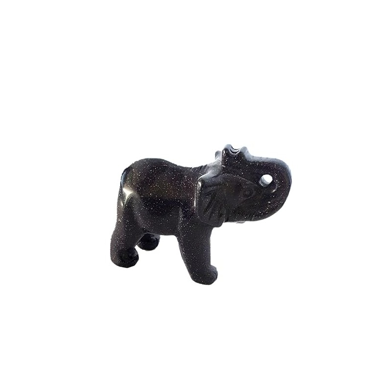 Goldstein blau | Stein Elefant | Goldfluss blau synthetisch |