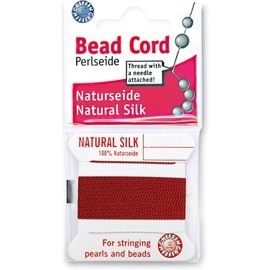 Griffin Bead Cord 100% Natural Silk Garnet #2