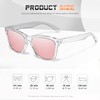 DANAMY Sunglasses Womens Polarized Sunglasses for Women Trendy Designer Mirrored