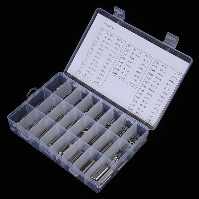 Assorted Spring Pin,Roll Pin Assortment Set M1.5 M2 M2.5 M3