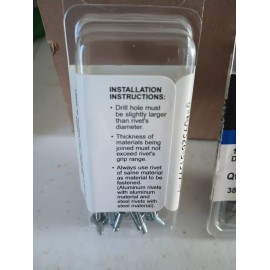 Do It Best Pop Rivets 1/8" x 1/8" All Steel Dome Head Blind 4-2 Quantity 75