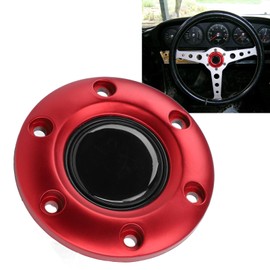 Improved Grip and Comfort Steering Wheel Center Cap with Modern Design, Crafted for Durability and Easy Installation, Fits Most 6 Hole Steering Wheel of Any Standard Aftermarket