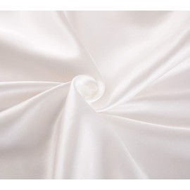 Satin Pillowcase, T Tersely 2 Pack 20"x 30" Silk Satin Pillowcases for Hair and Skin Queen Size Pillow Case with Envelope Closure (White)