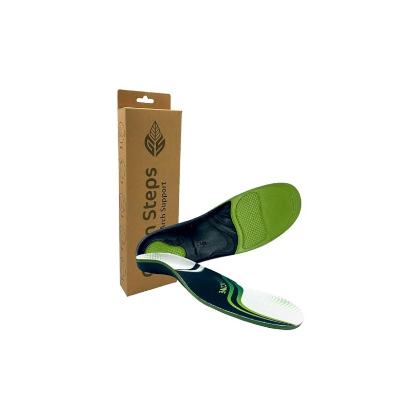GS Eco-Active Sustainable Arch Support Insoles, Green, EU 44-45 L