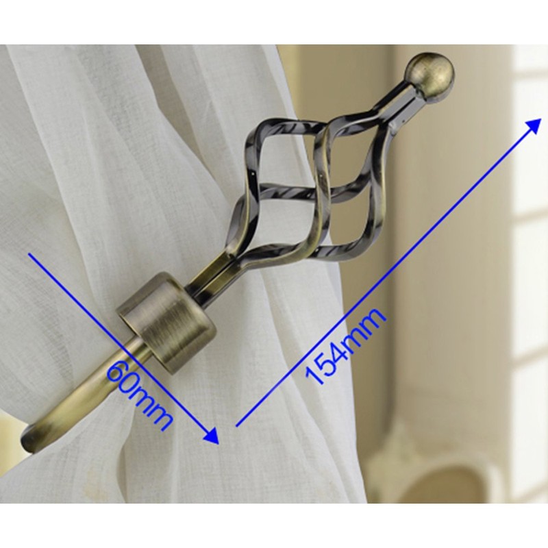 EGOERA Curtain Holdbacks, Crown Design Curtain Drapery Holdbacks Tieback, Curtain