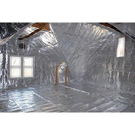 1000 sqft Diamond Radiant Barrier Solar Attic Foil Reflective Insulation 4x250 by AES | AES