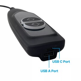 DL Power Recliner Lift Chairs 2 Button 5 Pin Remote Hand Control with USB A C Ports