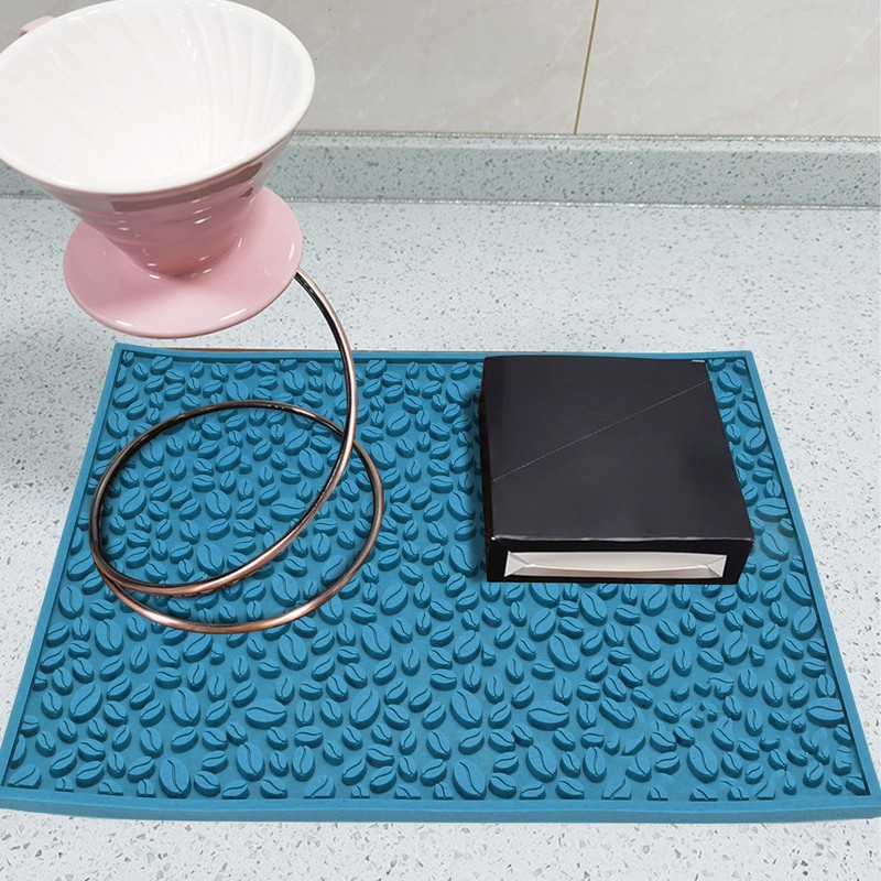 Non Slip Cup Mat Coffee Bean Design Desktop Bar Counter