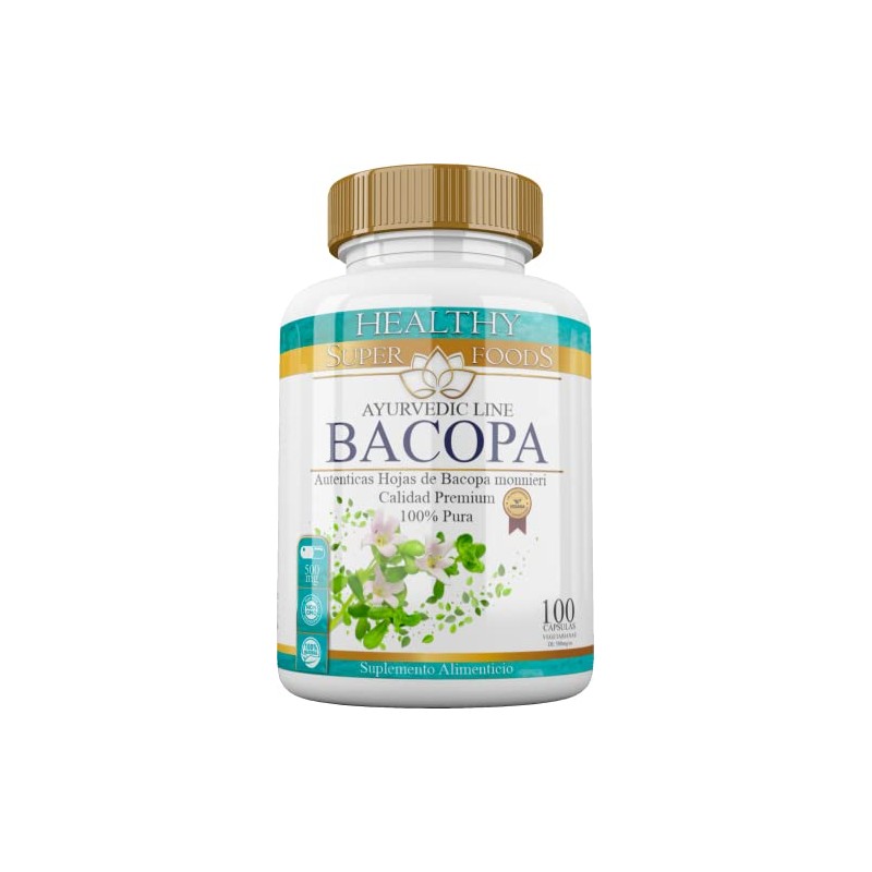Bacopa Premium 100 Capsulas 500mg Ayurvedic Line