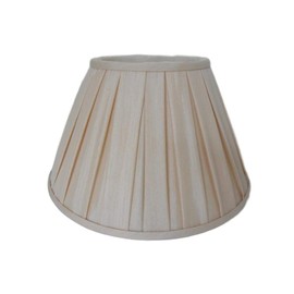 Enya 14" Cream Box Pleated Lampshade
