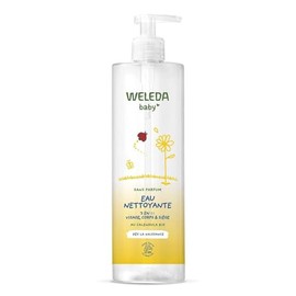 WELEDA - Calendula Cleansing Water Unscented - 400 ml - Gently Cleanses - For Daily Care of Sensitive Baby and Toddler Skin - / - 400 ml