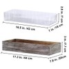 1 Pcs Wood Planter Box Rectangle Whitewashed Wooden Rectangular Planter