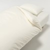 MUJI 84853746 Washed Fitted Sheet, Mattress Thin for Small, 31.5