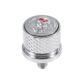 Upgraded Seat Bolt Screw Hard Anodized Seat Bolt Screw Compatible with 1996-2020 Harley CVO Electra Glide Street Glide Sportster Touring Softail Dyna (Knurled Chrome)