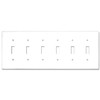 NEU 6 Toggle Mid-Size Switch Cover Wall Plates, 6-Gang 12"