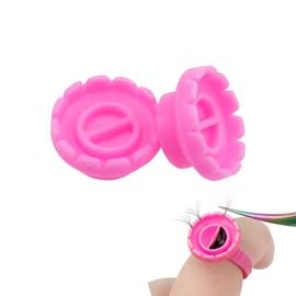 Lashes Fan Glue Cups, Quick Cup for Sharpening or Closing Volume Fans Eyelash Extensions, Glue Holder and Lash Organizer Tool (Red)