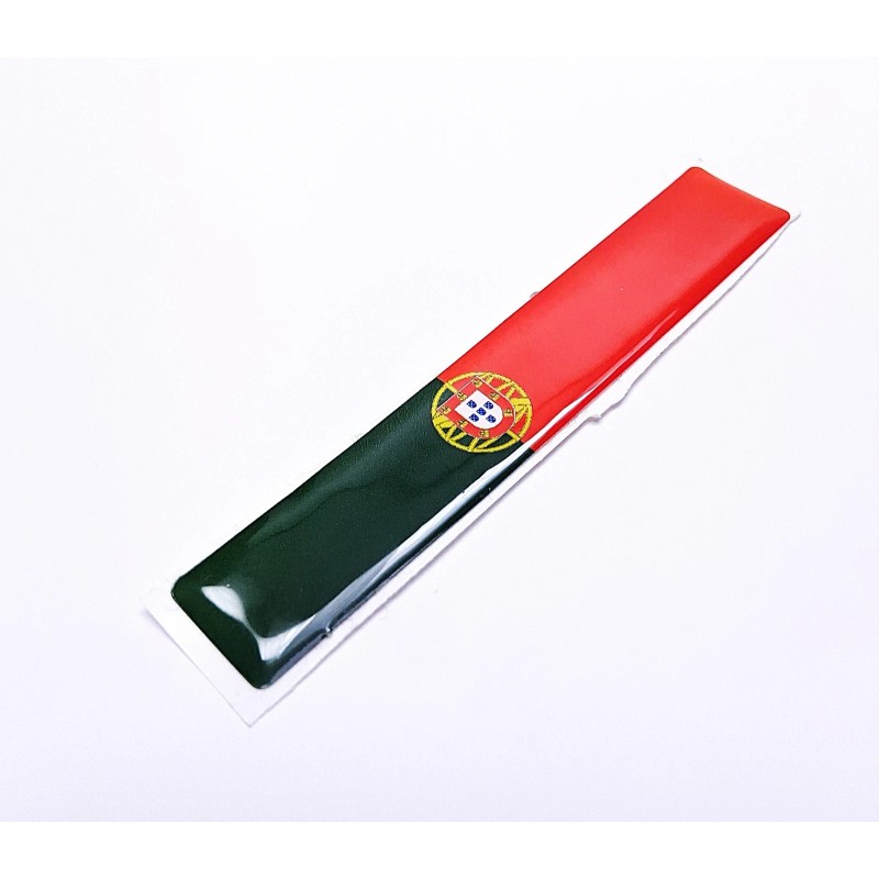 DIGIART INTERNATIONAL 1 PORTUGAL FLAG 3D EPOXY CAR EMBLEM FLEXIBLE