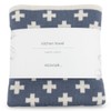 Ecovask Kitchen Tea Towel Single Organic Cotton, Navy Cornflower Chequer