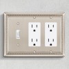 Henne Bery Sunken Pearls Decorative Wall Plate Outlet Cover Satin