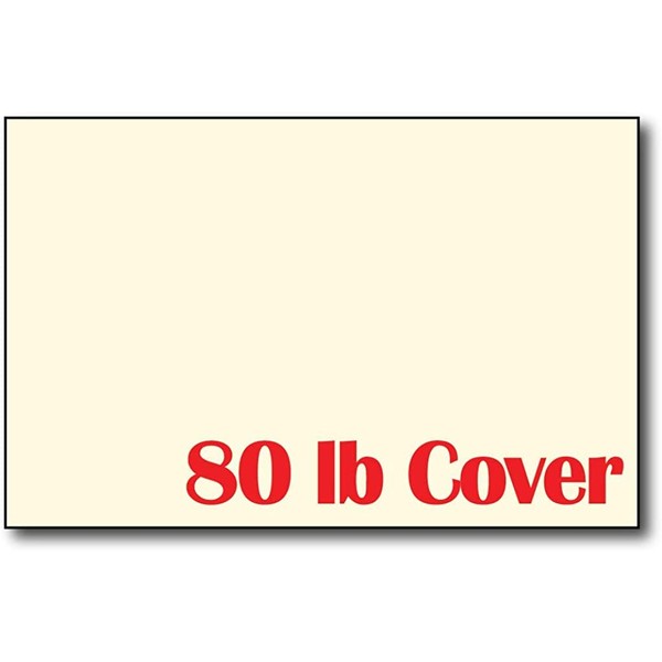 Heavyweight 80lb Cream 5" X 7" Cards / Invitations /
