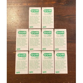 GUM 50x Sunstar GUM 840 Eez-thru FLOSS Threaders 50 pieces total Floss Threaders