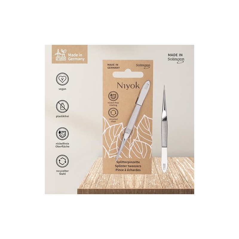 4054 NIY Niyok Solingen Vitaloy Splitter Tweezers