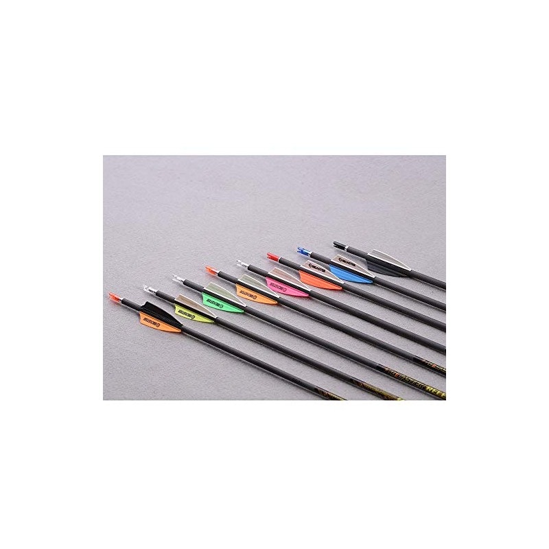 BICASTER Arrow Feathers 1.75 Inch Rubber Arrow Feathers for Bow