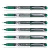 Pilot Hi-Tec V10 Rollerball Pen - Green (Pack of 6)