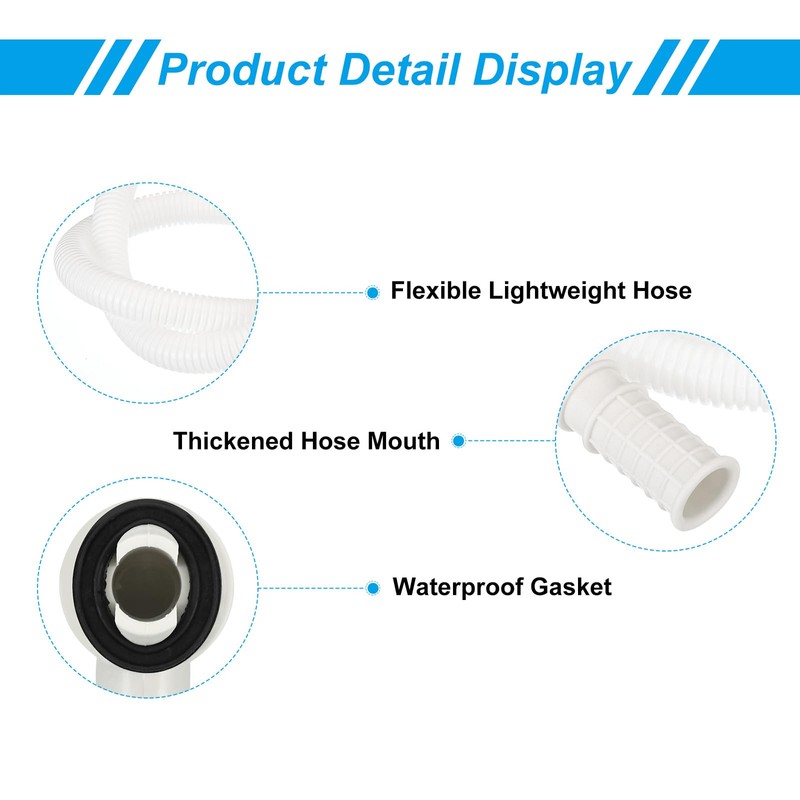 PATIKIL 4.9 ft Drain Hose Set for Air Conditioners, Universal