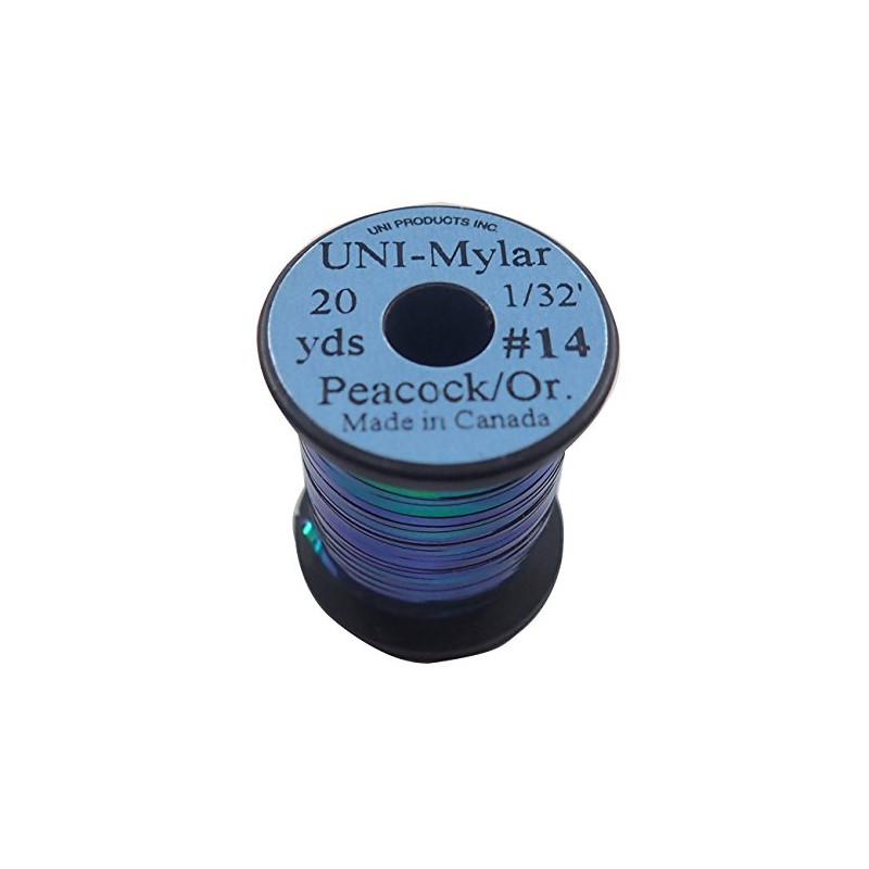 TIEMCO Fly Material UNIMylar #14 1/32 Peacock