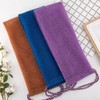 KIPETTO 3Pcs African Bath Sponges with Ropes Body Exfoliating Shower