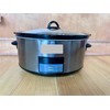 8 QT Oval Slow Cooker Ceramic Pot with Glass Lid