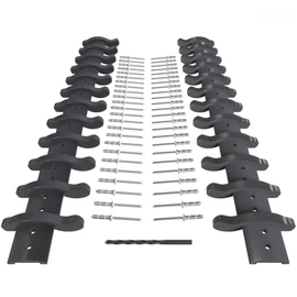 Roller Shutter Door End Locks – Pack of 24 (12 Pairs) Complete with Rivets Drill Bit and Easy to Follow Fitting Instructions
