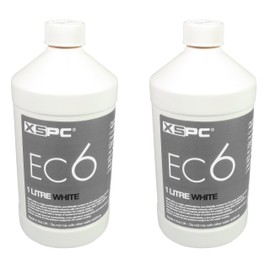 XSPC EC6 High Performance Premix PC Coolant, Opaque, 1000 mL, White, 2-Pack