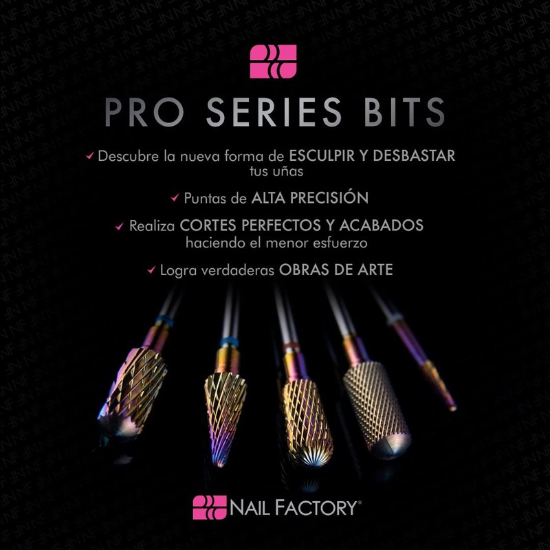 NAIL FACTORY - PRO SERIES BITS Punta Profesional de Seguridad