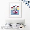LALELU-Prints Set of 4 Children's Room Pictures, Cute Vehicles, Just