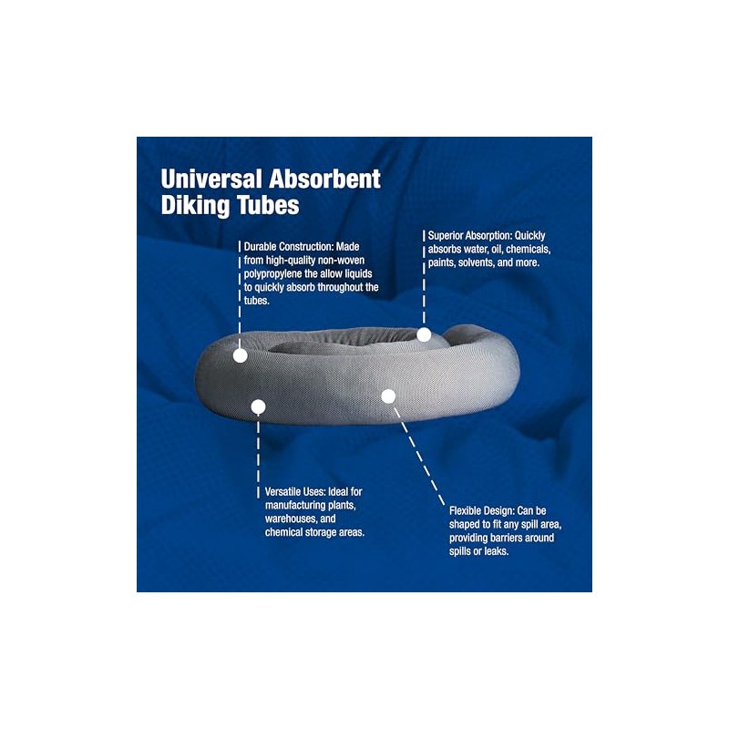 CHEMSORBUniversal Absorbent Diking Tubes - 30 Pack Box