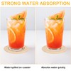 YYGMSS 6 Pcs Coasters Set for Drinks Absorbent Modern Dinning